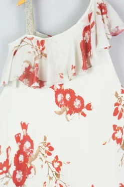 Adah Kidswear Mint Printed One-Shoulder Dress For Girls -AOZA Wear Style Shop ADAHK022202 3