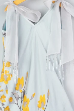 Adah Kidswear Grey Floral Printed Dress For Girls -AOZA Wear Style Shop ADAHK022204 3