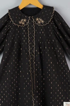 Bagichi Black Embroidered Dress For Girls -AOZA Wear Style Shop BAGI022205 3