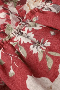 BYB PREMIUM Brick Red Printed Dress For Girls -AOZA Wear Style Shop BYBC042283 5