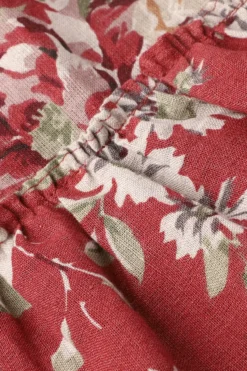 BYB PREMIUM Brick Red Printed Dress For Girls -AOZA Wear Style Shop BYBC042283 6