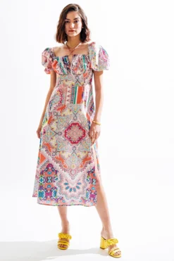 Cin Cin Multi-Colored Printed Dress