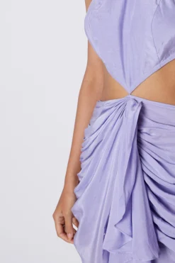 Deme By Gabriella Purple Backless Cut Out Dress -AOZA Wear Style Shop DMGC012025 3