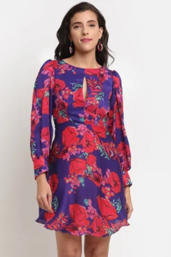 Ewoke Multi-Colored Printed Mini Dress -AOZA Wear Style Shop EWKE022225 4