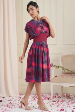 RADKA Multi-Colored Printed Dress -AOZA Wear Style Shop RAID122202 3