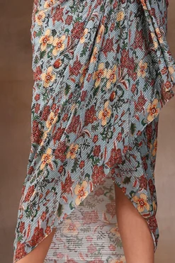 Soup By Sougat Paul Green Printed Maxi Dress -AOZA Wear Style Shop SBSP012237 4