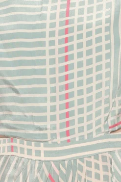 Soup By Sougat Paul Beige & Blue Printed Dress With Embroidered Jacket -AOZA Wear Style Shop SBSP051954 3