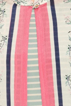 Soup By Sougat Paul Pink & Blue Printed Dress With Jacket -AOZA Wear Style Shop SBSP061914 4