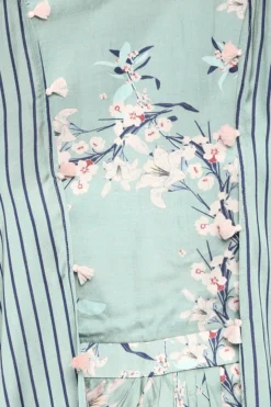 Soup By Sougat Paul Blue & Pink Printed Drape Dress With Long Cape -AOZA Wear Style Shop SBSP061928 4