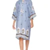 Soup By Sougat Paul Powder Blue Embroidered Short Dress