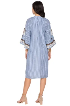 Soup By Sougat Paul Powder Blue Embroidered Short Dress -AOZA Wear Style Shop SBSP062111 2