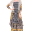 Soup By Sougat Paul Multi Colored Printed Dress With Jacket