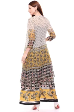 Soup By Sougat Paul Multi Colored Printed Dress With Jacket -AOZA Wear Style Shop SBSP072077 2