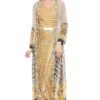 Soup By Sougat Paul Yellow Embroidered Dress With Jacket