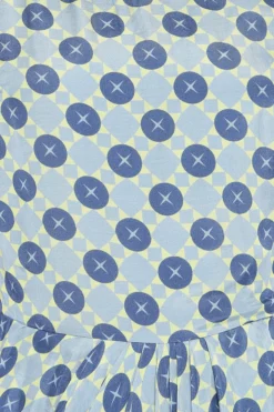 Soup By Sougat Paul Blue Draped Dress With Embellished Jacket -AOZA Wear Style Shop SBSP081902 3