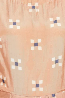 Soup By Sougat Paul Peach Draped Dress With Embellished Peplum Jacket -AOZA Wear Style Shop SBSP081911 4