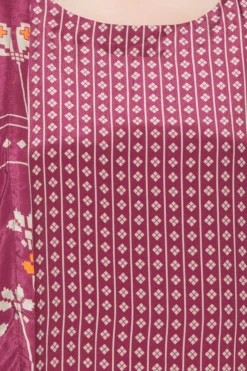 Soup By Sougat Paul Maroon Printed Jacket With Pink Dress -AOZA Wear Style Shop SBSP081927 3