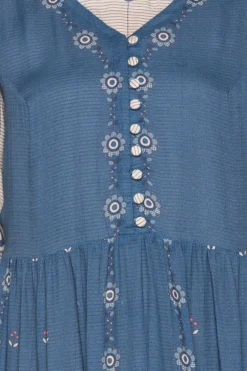 Soup By Sougat Paul Blue Printed Dress -AOZA Wear Style Shop SBSP081935 3