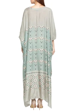 Soup By Sougat Paul Blue & Beige Printed Kaftan Dress -AOZA Wear Style Shop SBSP081941 2