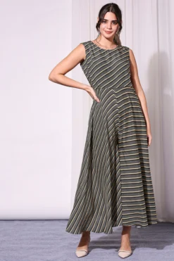 Soup By Sougat Paul Black A-Line Dress With Long Jacket -AOZA Wear Style Shop SBSP082135 3