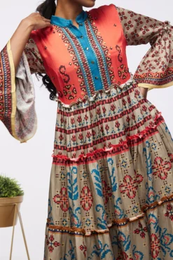 Soup By Sougat Paul Multi-Coloured Printed Dress -AOZA Wear Style Shop SBSP092233 3