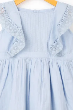 Swoon Baby Blue Ruffled Dress For Girls -AOZA Wear Style Shop SWOO072149 3