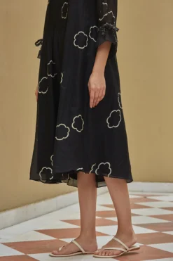 Vaayu Onyx Printed Dress -AOZA Wear Style Shop VAYU112234 3