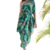 Chhavvi Aggarwal Pret Aqua Blue Cowl Dress
