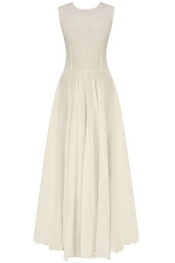 Samant Chauhan Off White Block Print Asymmetric Kurta With Maxi Dress -AOZA Wear Style Shop samac28071707 e