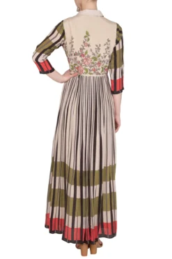 Soup By Sougat Paul Off White Embroidered Printed Maxi Dress -AOZA Wear Style Shop sbsp031906 001 3