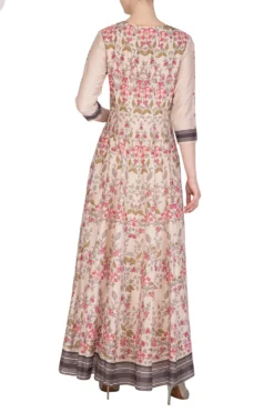 Soup By Sougat Paul Off White Embroidered Printed Flared Maxi Dress -AOZA Wear Style Shop sbsp031909 001 3