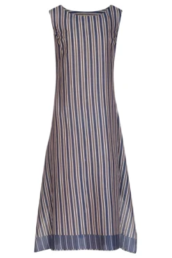 Soup By Sougat Paul Indigo Blue Embroidered Printed Jacket With Midi Dress -AOZA Wear Style Shop sbsp031936 001 4