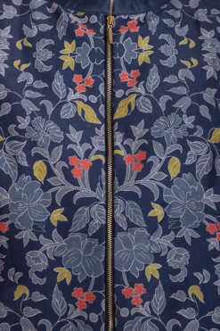 Soup By Sougat Paul Indigo Blue Embroidered Printed Jacket With Midi Dress -AOZA Wear Style Shop sbsp031936 001 5