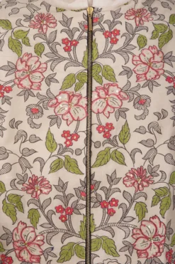 Soup By Sougat Paul Off White Floral Printed & Embroidered Jacket With Midi Dress -AOZA Wear Style Shop sbsp031937 001 5