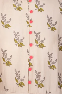 Soup By Sougat Paul Off White Embroidered Printed Draped Anarkali Dress -AOZA Wear Style Shop sbsp031938 001 4