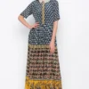 Soup By Sougat Paul Multi Colored Embroidered Crepe Dress