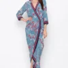 Soup By Sougat Paul Multi Colored Embroidered & Printed Wrap Dress