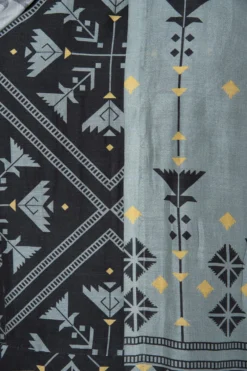 Soup By Sougat Paul Blue And Green Printed Collar Dress -AOZA Wear Style Shop sopc081814 d