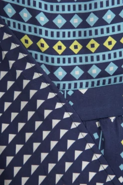 Soup By Sougat Paul Blue Printed Drape Maxi Dress With Asymmetrical Cape -AOZA Wear Style Shop sopc081830 d