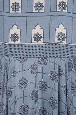 Soup By Sougat Paul Blue Asymmetrical Printed Maxi Dress -AOZA Wear Style Shop sopc081833 d