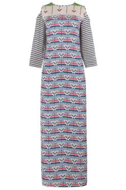 Soup By Sougat Paul Beige Printed Maxi Dress